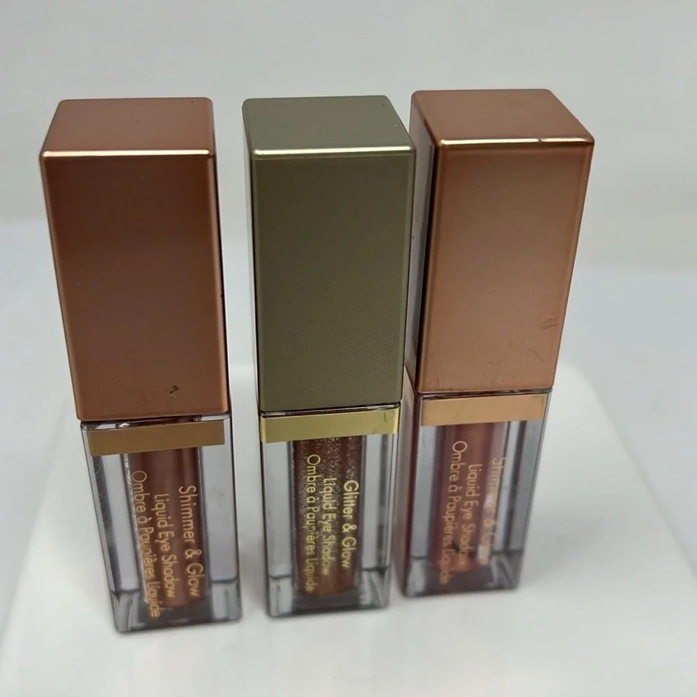 Set of 3 Stila Shimmer & Glow Liquid Eye Shadows Jezebel, Bronzed Bell